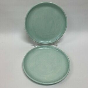 Everyware Salad Plates Hand made in Mexico Lot of 2 - Heavy 9 5/8"